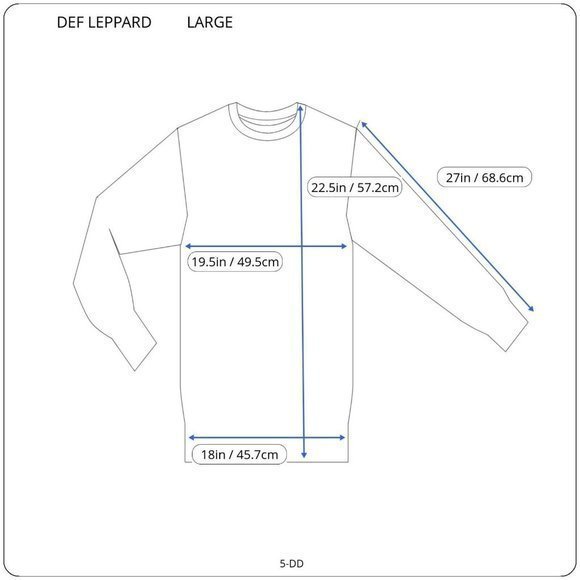 Def Leppard Sweatshirt Shirt Gray Rock Band L Large - Picture 3 of 10